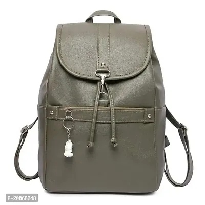 Nishi? Waterproof Backpack, Girls  Women Stylish Trendy College, School  College Bag (OLIVE)-thumb0