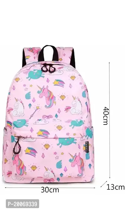 Nishi? Waterproof Backpack, Girls  Women Stylish Trendy College, School  College Bags(Pink Unicorn)-thumb3