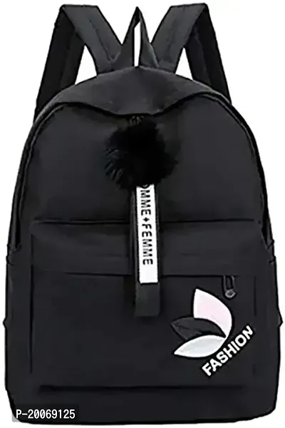 Nishi? Waterproof Backpack, Girls  Women Stylish Trendy College, School  College Bag (black)