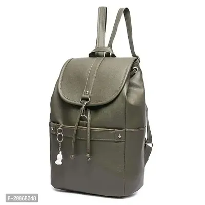 Nishi? Waterproof Backpack, Girls  Women Stylish Trendy College, School  College Bag (OLIVE)-thumb3