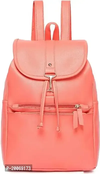 Nishi? Waterproof Backpack, Girls  Women Stylish Trendy College, School  College Bag (PEACH)