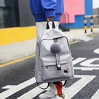 Nishi? Medium Kids Backpack Waterproof Backpack, Girls  Women Stylish Trendy College, School  College Bag (GREY)-thumb3