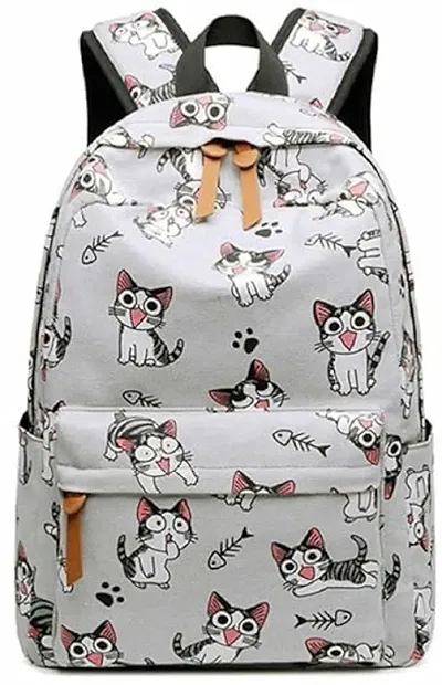 KRISMO School/College Backpack for Women Casual Printed Stylish Waterproof Polyester Printed Bag for Laptop Picnic Daypack For Girls Multicolor