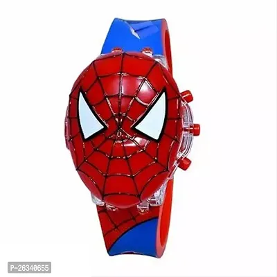 Kids Edition 3D Spiderman Frozen Ben 10 Hello Kitty Avenger Digital Watch For Kids With Music Disco Lights Boys Girls-thumb0