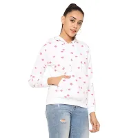 Popster Printed Cotton Hoody Regular Fit Long Sleeve Womens Sweatshirt-thumb2