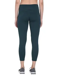 Popster Green Solid 4 Way Lycra Skinny Womens Yoga Pants-thumb3