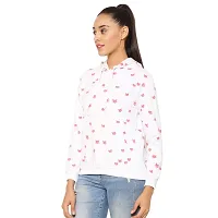 Popster Women's Cotton Hooded Neck Sweatshirt(POP0118379-L_Off White_L)-thumb3