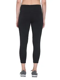 Popster Black Solid 4 Way Lycra Skinny Womens Yoga Pants-thumb3