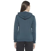 Popster Women's Fleece Hooded Neck Sweatshirt(POP0118489-XL_Blue_XL)-thumb3