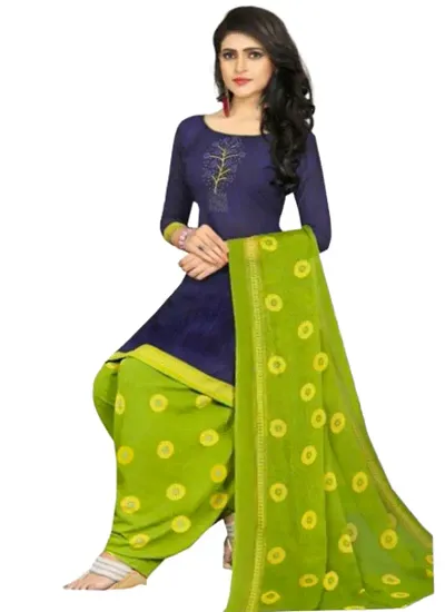 Elegant Unstitched Dress Material For Women