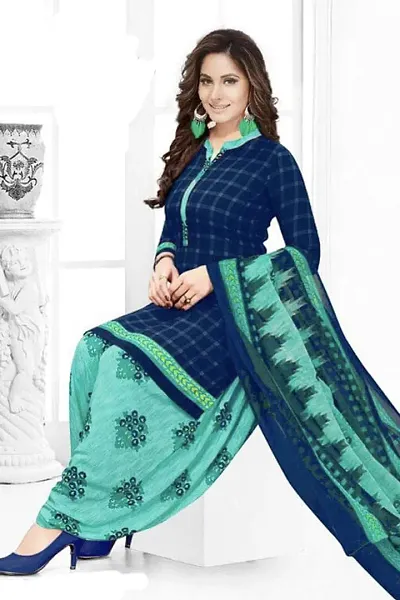 Beautiful American Crepe Dress Material with Dupatta