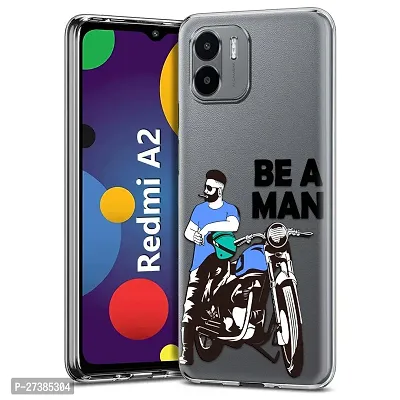 Memia Shock Proof Protective Soft Transparent Printed Back Case Cover for Redmi A2