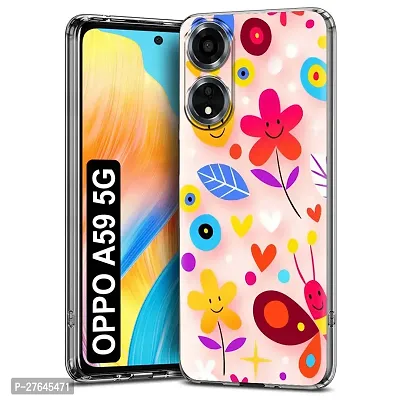 Memia Compatible For Oppo A59 5G Printed Back Cover with Full Proof Protection, Designer Look Back Cover for Oppo A59 5G