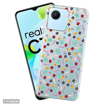 Memia Back Cover for realme C30 Designer | Printed|Transparent |Flexible| Silicon