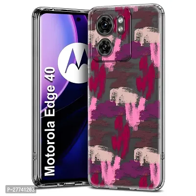 Memia Soft Silicone Designer Printed Full Protection Printed Back Case Cover for Motorola Edge 40