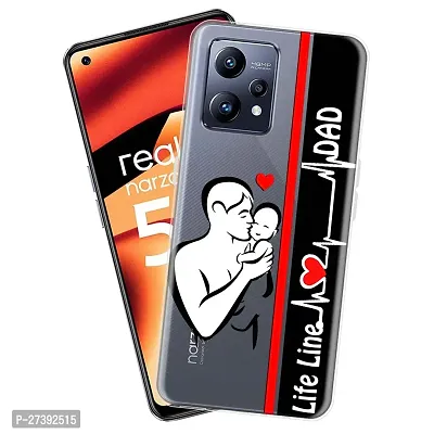 Memia Shockproof Printed Back Cover Case for realme Narzo 50 Pro 5G (Transparent)
