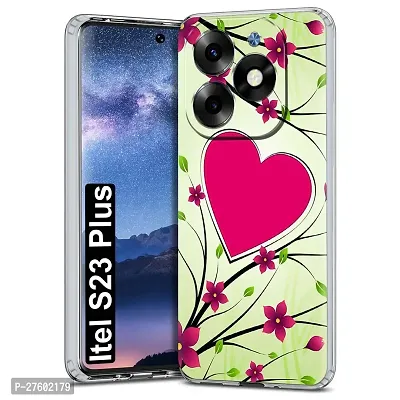Memia Printed Soft Back Cover Case for Itel S23 Plus /Designer Transparent Back Cover for Itel S23 Plus