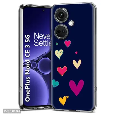 Memia Shock Proof Protective Soft Transparent Printed Back Case Cover for OnePlus Nord CE 3 5G