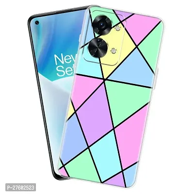 Memia Shockproof Printed Back Cover Case for OnePlus Nord 2T 5G (Transparent)