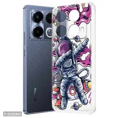 Memia Printed Soft Back Cover Case for Infinix Note 40 /Designer Transparent Back Cover for Infinix Note 40-thumb0