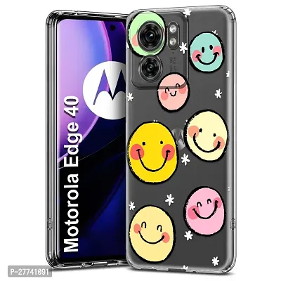 Memia Designer Soft Back Cover Case Compatible for Motorola Edge 40-thumb0