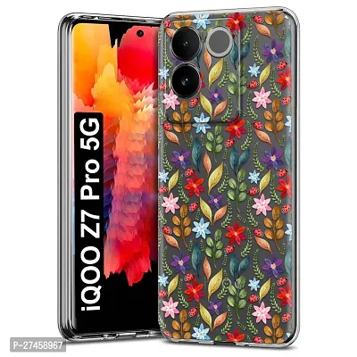 Memia Soft Silicone Designer Printed Full Protection Printed Back Case Cover for iQOO Z7 Pro 5G