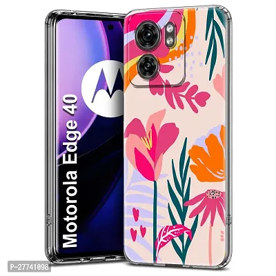 Memia Compatible For Motorola Edge 40 Printed Back Cover with Full Proof Protection, Designer Look Back Cover for Motorola Edge 40