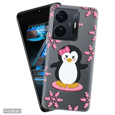 Memia Shockproof Printed Back Cover Case for iQOO Z6 PRO (Transparent)