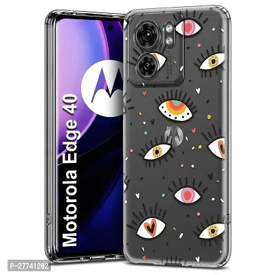 Memia Silicone Designer Printed Back Case Cover for Motorola Edge 40