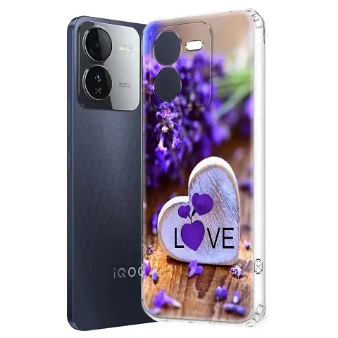 Memia Printed Soft Back Cover Case for iQOO Z9 5G /Designer Transparent Back Cover for iQOO Z9 5G