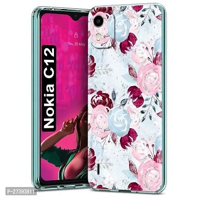 Memia Designer Soft Back Cover Case Compatible for Nokia C12