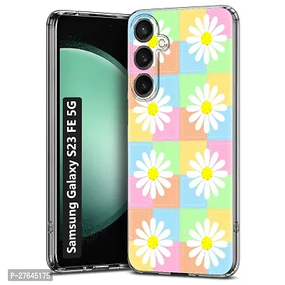 Memia Shock Proof Protective Soft Transparent Printed Back Case Cover for Samsung Galaxy S23 FE 5G