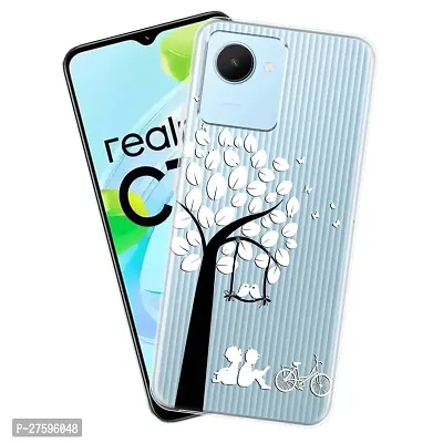 Memia Designer Printed Soft Silicone Mobile Case Back Cover For realme C30-thumb0