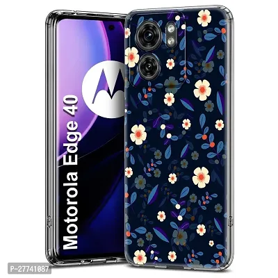 Memia Back Cover for Motorola Edge 40  Designer | Printed|Transparent |Flexible| Silicon Back Case for Motorola Edge 40-thumb0