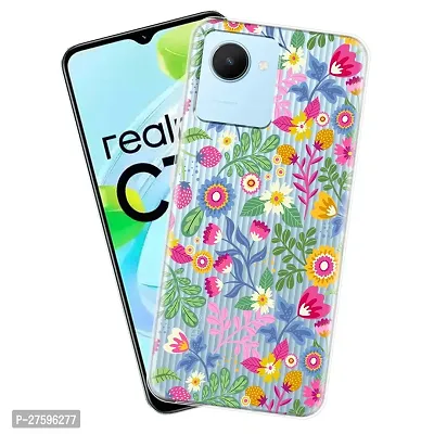 Memia Transparent Designer Printed Soft Back Cover for realme C30 /Designer Back Cover for realme C30-thumb0