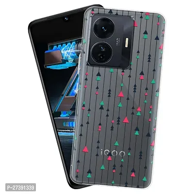 Memia Shockproof Printed Back Cover Case for iQOO Z6 PRO (Transparent)-thumb0