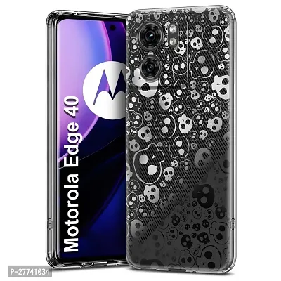 Memia Printed Soft Back Cover Case for Motorola Edge 40 /Designer Transparent Back Cover for Motorola Edge 40