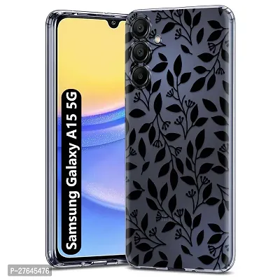 Memia Shock Proof Protective Soft Transparent Printed Back Case Cover for Samsung Galaxy A15 5G-thumb0