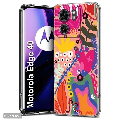 Memia Designer Soft Back Cover Case Compatible for Motorola Edge 40