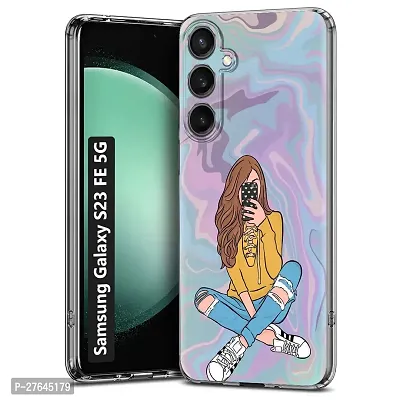 Memia Back Cover for Samsung Galaxy S23 FE 5G  Designer | Printed|Transparent |Flexible| Silicon Back Case for Samsung Galaxy S23 FE 5G