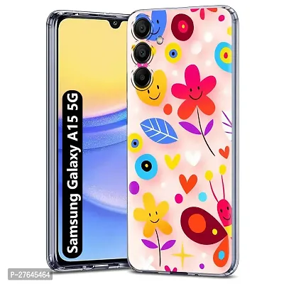 Memia Compatible For Samsung Galaxy A15 5G Printed Back Cover with Full Proof Protection, Designer Look Back Cover for Samsung Galaxy A15 5G