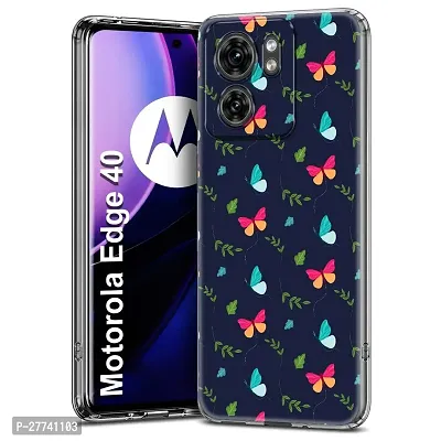 Memia Soft Silicon Printed Designer Back Cover For Motorola Edge 40