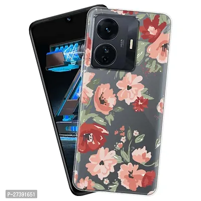 Memia Shockproof Printed Back Cover Case for iQOO Z6 PRO (Transparent)