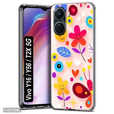 Memia Compatible For Vivo Y16 Printed Back Cover with Full Proof Protection, Designer Look Back Cover for Vivo Y16