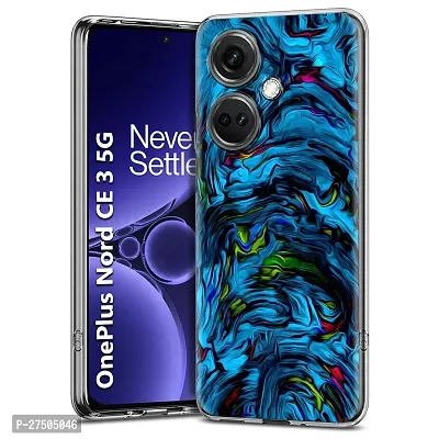 Memia Shock Proof Protective Soft Transparent Printed Back Case Cover for OnePlus Nord CE 3 5G-thumb0