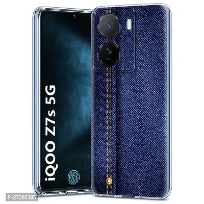 Memia Soft Silicone Designer Printed Full Protection Printed Back Case Cover for iQOO Z7S 5G