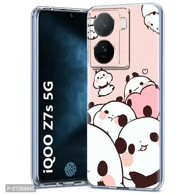 Memia Back Cover for iQOO Z7S 5G  Designer | Printed|Transparent |Flexible| Silicon Back Case for iQOO Z7S 5G