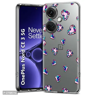 Memia Shock Proof Protective Soft Transparent Printed Back Case Cover for OnePlus Nord CE 3 5G