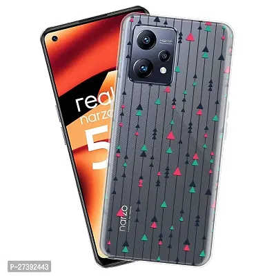 Memia Shockproof Printed Back Cover Case for realme Narzo 50 Pro 5G (Transparent)