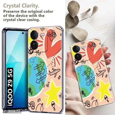 Memia Soft Silicone Designer Printed Full Protection Printed Back Case Cover for iQOO Z9 5G-thumb2